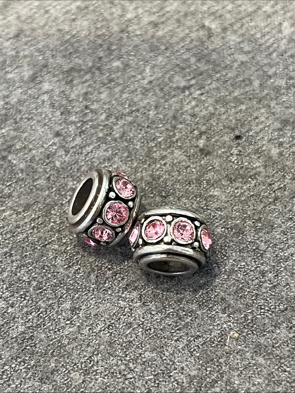 Brighton Pink Crystal Bead Pair
